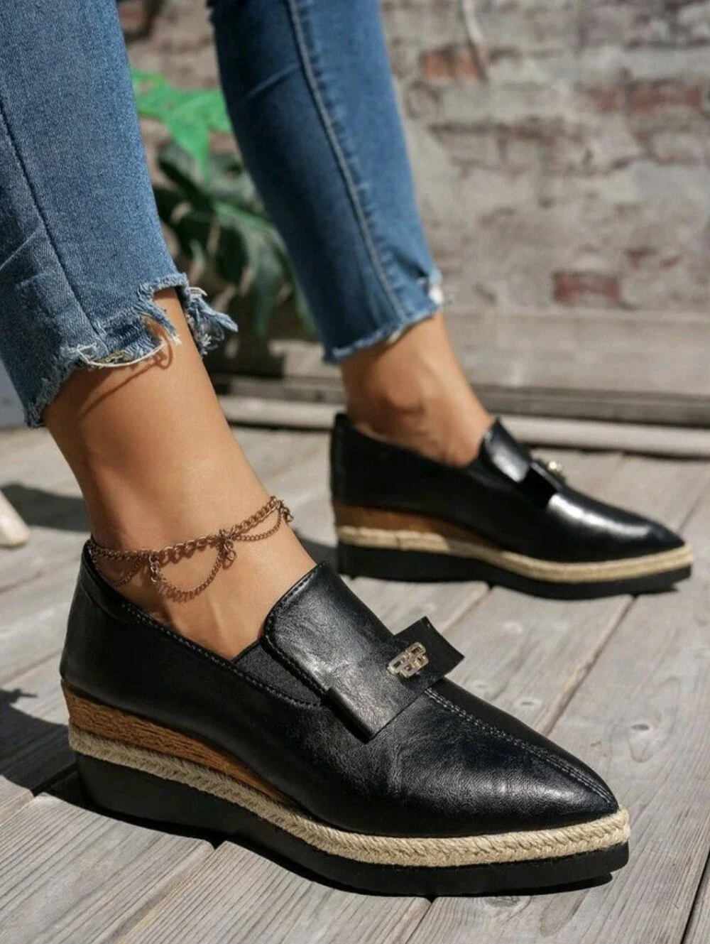 Women Platform Wedge Heel Shoes, Lightweight Non-Slip Work Shoes, Fashion Party